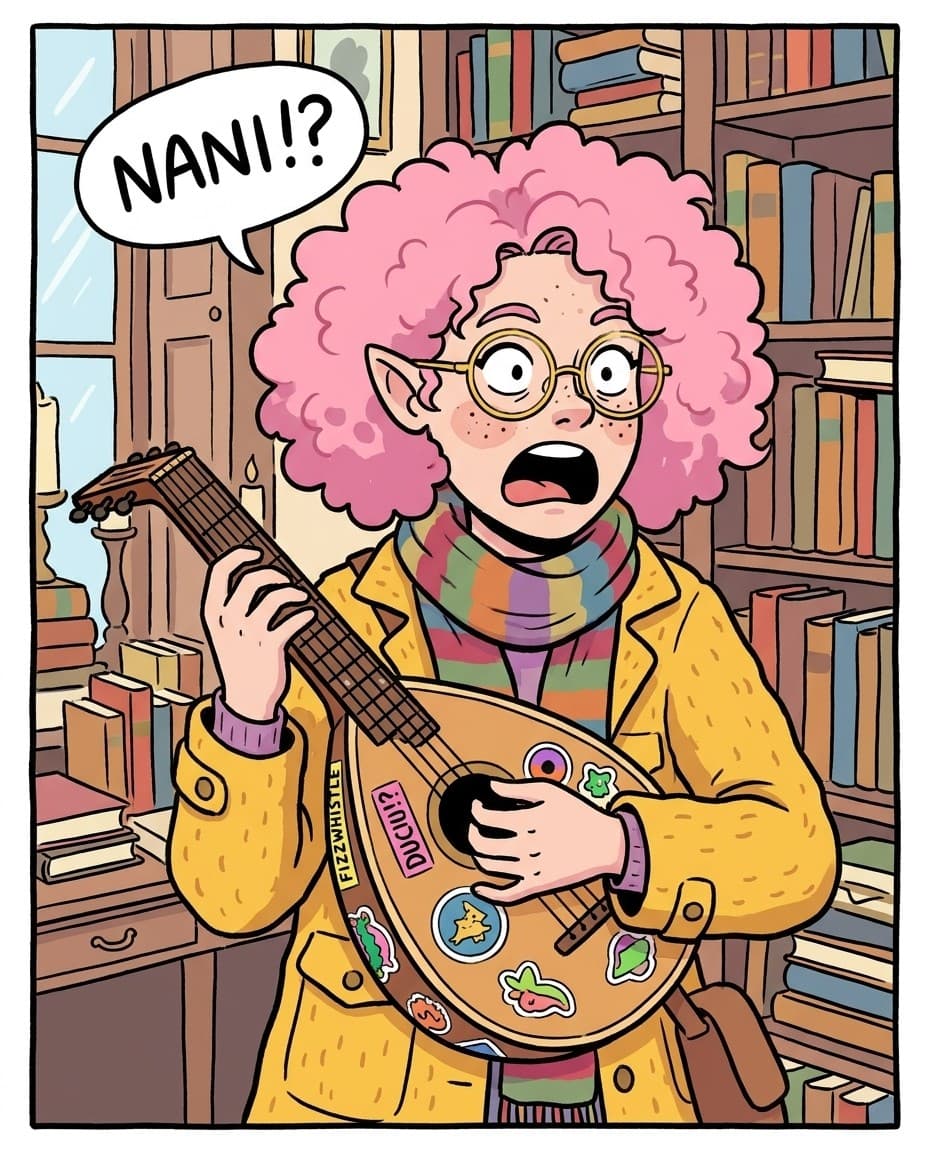 Lili in the cartoon style